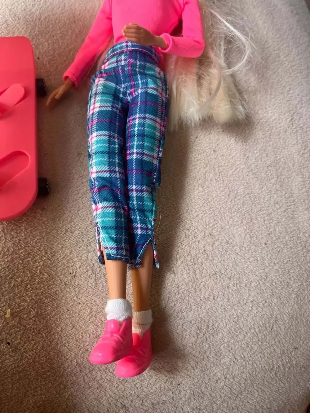 1994 Mattel Barbie Skater Doll with Helmet and Skateboard